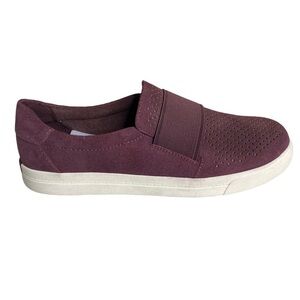 Earth Origins Womens Melissa Purple Suede Slip-On Sneakers. Size 9.5 W